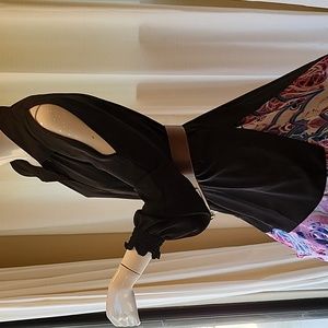 XL Black Sheer Cold Shoulder Top by XOXO